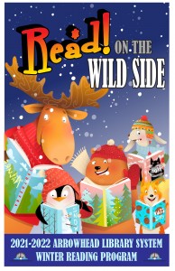 Read on the wild side Arrowhead Library System winter reading progam.