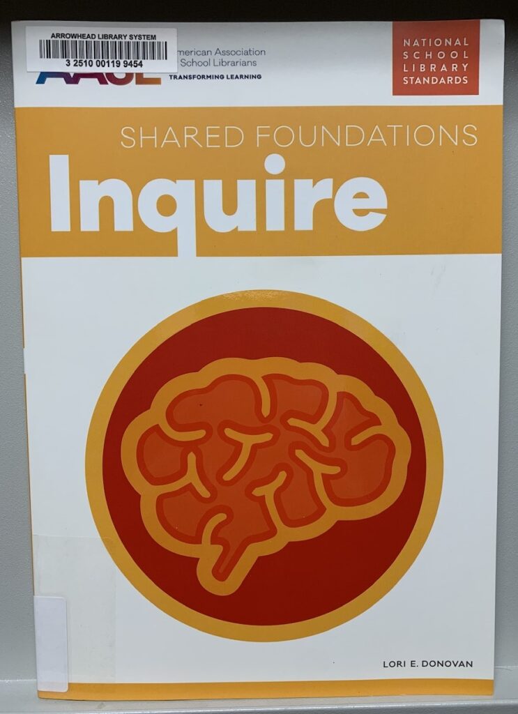 A picture of the cover of Inquire (Shared Foundations Series).